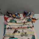 BeeGreen Animal Reusable Grocery Tote Bags 12 Pack, Heavy Duty Large Capacity Reusable Shopping Bags, Sturdy Machine Washable Foldable Bag for Travel Beach Storage Holiday Gift Bag with Handles (Animal-red,orange,yellow,blue,green)