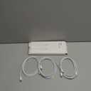 3-Pack 6.6FT 60W USB C to USB C Cable, Type C to Type C Cable,Fast Charging Cable for iPhone Air 17 16e 16 15 Pro Plus Pro Maxfor Galaxy S25/S24, for iPad Pro/Air/mini, for MacBook Pro/Air and More (White)