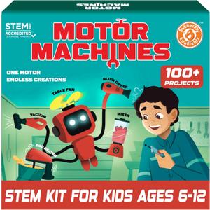Butterfly EduFields 100+ STEM Toys for Ages 8-13 Boys Girls | STEM Projects kit for Kids 6 7 8 9 10 12 Years | Motor Machines - Robotics & Engineering Toys | Gifts for Smart Kids