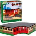 BRIO World - 33736 Grand Roundhouse - Ultimate Train Set Accessory - Accommodates 5 Trains - Rotating Switch Turntable - Compatible with All BRIO Railway Toys - Perfect for Kids Ages 3+, One Size