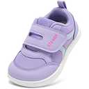 STQ KIDS Toddler Wide Toe Box Shoes Girls First Walking Barefoot Shoes Light Purple & Pink Toddler, US T10