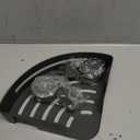 No-Drill Black Suction Corner Shower Caddy  Rustproof ABS Plastic Wall-Mounted Bathroom Organizer Rack, Space-Saving Shower Shelf