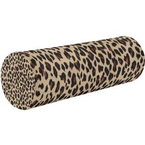 Leopard Print Bolster Pillow, Round Pillow for Bed with Removable Washable Cover, Cylinder Pillows for Head, Neck, Back and Legs Cervical Neck Pillow Sleeping 5.5 x 17 Inch