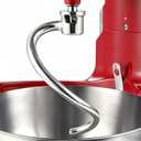 Stainless Steel Spiral Dough Hook for 6QT KitchenAid Bowl-Lift Stand Mixers – Dishwasher Safe Replacement Attachment