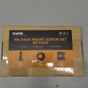 50 Pack M6 Rack Mount Cage Nuts, Screws and Washers Rack Screws Square Insert Nuts for Equipment Server Cabinet,Server Shelves,Network Enclosures,Routers