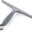 Full Circle Clean Ocean Squeegee - Shower, Glass, Window, Tile, Windshield - Streak-Free Finish with Rotating Hook for Easy Storage