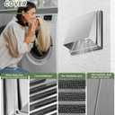 Upgraded 4" Stainless Steel 304 Dryer Vent Cover Outdoor - Rubber Cushioned Non-Return Flap (Noise Reduction) Air Vent with Built-in Fly Screen & 6 Screws for Bathroom Exhaust Vent Office Home