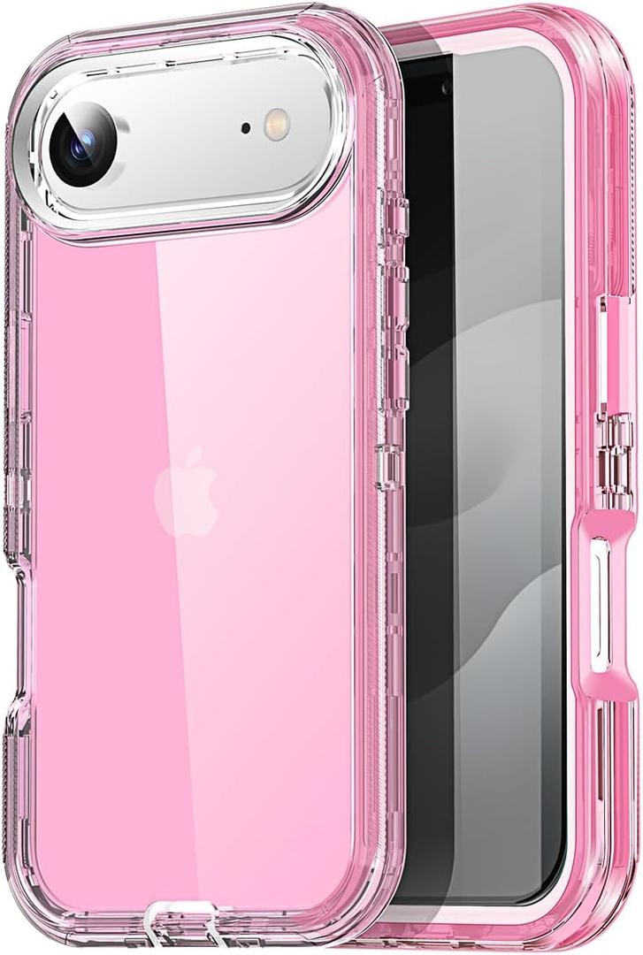 AICase for iPhone Air Case Clear 3 in 1 Heavy Duty Drop Protection Full Body Rugged Shockproof/Dust Proof 3-Layer Military Protective Tough Durable Cover for iPhone Air 6.5"_4