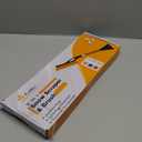 EcoNour 27" Aluminum Ice Scrapers for Car Windshield | Car Snow Scraper Window and Snow Brush with Ergonomic Foam Grip Winter Accessories (Orange)