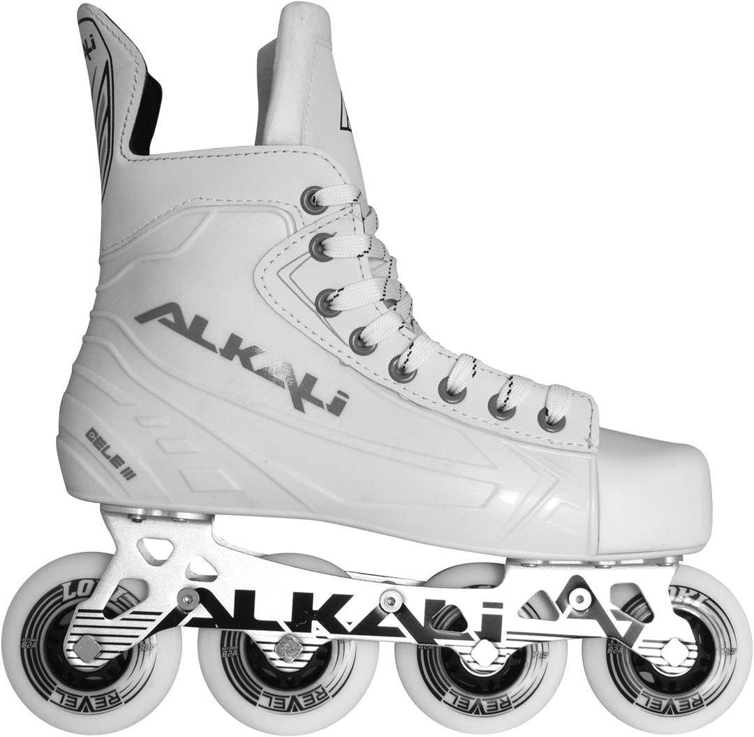Alkali Cele III Senior Adult Junior Kids Inline Roller Hockey Skates New for 2023 (Skate Size 12 (Shoe Size 13-13.5))
