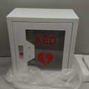 AED Cabinet Wall Mount: Steel Defibrillator Storage Case with Snap Lock and Universal AED Compatibility - for Home/Hospitals/Schools (14.2" W x 7.9" D x 15.7" H)