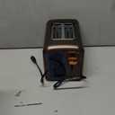 SEEDEEM Toaster 2 Slice, Touch Control Stainless Toaster LCD Display, 50% Faster Heating Speed, 1.4'' Wide Slots, More Timer Functions, Removable Crumb Tray, 1350W, Dark Metallic