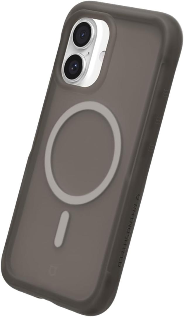 RhinoShield Case Compatible with MagSafe for iPhone 16 | AirX - Ultra-Cushioned Phone Case with Shockproof, Extended Durability, 100% Recyclability - Vero Black