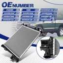 Engine Coolant Radiator, Fit for Dodge Ram 1500 2004-2008 3.7L 4.7L, 2003 V8 5.7L, 2002 5.9L, Ram 2500 2004-2008 4.7L, 2003 5.7L, Ram 3500 2003 5.7L, Automatic Transmission, OE CU2480, 2480