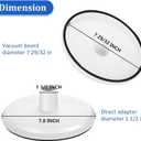 SP1106 Pool Skimmer Vac Plate with 1-1/2" Vacuum Hose Cuff Kit, Compatible with Hayward SP1082 SP1084 SP1075 SP1085 SP1091WM & Pentair 513330 In Ground Pool Skimmer Basket Vacuum Adapter Parts