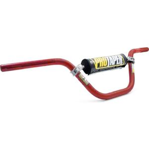 7/8 Inch Motorcycle Handlebars Aluminum, Compatible Pit Or Dirt Bike Handlebar with Foam Pad Universal for Motocross Pit Dirt Bike ATV Quad Mini Bike (Red, High Rise)