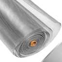 304 Stainless Steel Mesh Window Screen Roll,35IN x 16FT Silver Metal Window Screen Replacement,Window Screen Mesh for Window,Door,Patio,Pet,Vent,Filter,Porch,Cage and DIY Project (22 Mesh)