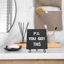2 x Funny Office Decor, P.S. You Got This Sign with Stand, Cute Desk Decor, Inspirational Gifts for Women Men, Family Friends Colleagues, Funny Wooden Signs for Office Desk Accessories-B10