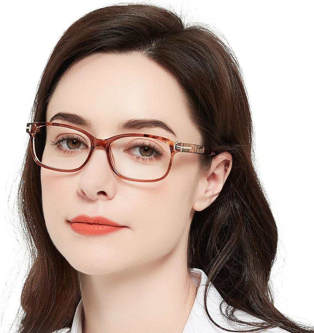 MARE AZZURO Lightweight Reading Glasses Women Retro Rectangle Readers 1.0 1.25 1.5 1.75 2.0 2.25 2.5 2.75 3.0 3.5 4.0 5.0 6.0 (Tortoise)