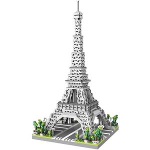 2600Pcs Eiffel Tower Architecture Mini Building Blocks Set for Adults - Micro Toy Building Bricks Model Kit - Educational Architecture Model Gift for Teens and Adults Age 14+
