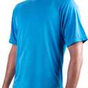 Kanu Surf Men's Short Sleeve UPF 50 Swim Shirt Rash Guard Sun Shirt (Regular & Extended Sizes) (Royal), Small