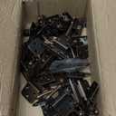 50 Pack 25 Pairs 1/2" Overlay Cabinet Door Hinges Matte Black Self Closing Kitchen Cabinet Hinge Black Cabinet Door Hinges Cupboard Variable Flush Cabinet Hinge