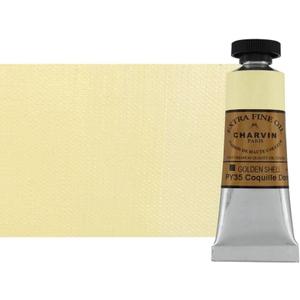 Charvin Extra Fine Oil Paint, Golden Shell 20 ml - Triple-Milled, Rich Texture, Poppy Oil-Based, Light-Fast, Handmade, Archival Quality (0.68 Fl Oz (Pack of 1))