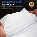 White Plastic Sheeting, 20 Mil 10' x 50', Crawl Space Vapor Barrier, White Vapor Barrier, Plastic Sheeting Heavy Duty, Polyethylene Plastic Rolls for Garden, Crawlspace, Basement, White