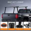 Truck Ladder Rack, Universal Aluminum Truck Bed Rack for Pickup,Adjustable Length 70-79 in,Height 28In,Real 800LB Capacity Truck Bed Rack Set for Kayak, Surfboard, Lumber, Ladder