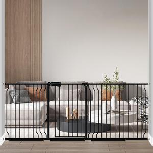 Fairy Baby Extra Wide Baby Gate 81.1-85.8 Inch Wide, Walk Through Pressure Mounted No Drill for Doorways, Long and Large Tension Dog Gate for Pet and Kids
