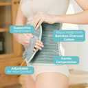 MOOIMOM Maternity Belt 2 in 1 Postpartum Belly Bands for Pregnant Women Pregnancy, Back Pain Relief, C Section Recovery, Waist Binder, Rayon Made with Bamboo Charcoal Fiber(Premium Gentle Mint, L)