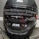 LEM Full Face Motorcycle Helmets for Adults, (Matte Black, Size XL) Paragon