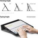 Antbox for iPad Pro 13 Inch Case M5 2025/M4 2024, Built-in Pencil Holder, Supports Pencil Pro/(USB-C), Auto Sleep/Wake, PU Leather (Black)