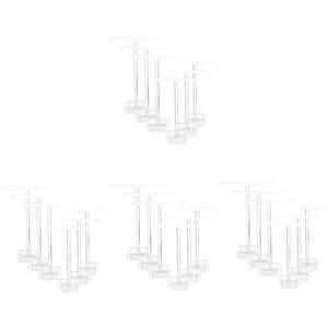 VALICLUD 24pcs Acrylic Earrings Display Stand Earring Organizer Rack Chic Transparent Design for Neat Arrangement Desk Dresser