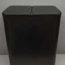 SONGMICS Garbage Can, 2 x 8 Gallon (2 x 30 L) Dual-Compartment Garbage Can with Soft-Close Lid, Pedal and Inner Buckets, Stainless Steel, Includes 15 Liner Bags, Slate Gray ULTB741G01