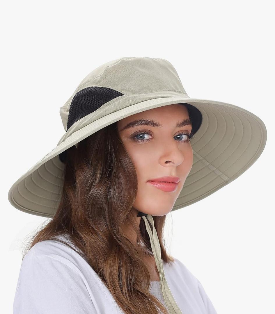 EINSKEY Wide Brim Sun Hat, UPF 50+ UV Protection Waterproof Packable Bucket Hat for Men & Women, Fishing Hiking Beach Garden One Size