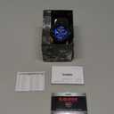 Mens G-Shock Virtual Black Metallic Analog/Digital Watch, Blue Violet