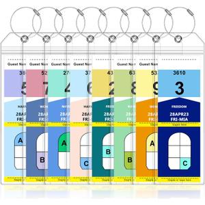 8 Pack Luggage Tags Travel Essentials & Cruise Essentials for NCL, Princess, Carnival, Royal Caribbean & Celebrity Cruise Ships by SEAVILIA