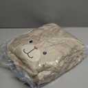 Bearhug Wearable Blanket Hoodie for Kids Soft Cozy Fleece Bear Costume Animal Onesies Pajamas Halloween Christmas Cosplay Costume for Girls Boys M Brown