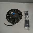 7" inch Universal Slim Fan Push Pull Electric Radiator Cooling 12V Mount Kit Black