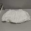 Verdusa Women's Bubble Skirt Elastic High Waisted Puffy Skorts Shorts Y2k Skirts with Shorts Underneath (White) S