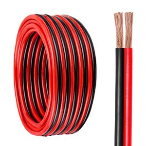 16 Gauge Wire 2 Conductors Copper Wire, 16 AWG Battery Cable Oxygen Free Copper Wire for Solar Panel, Automotive, Trailer, RV and Speaker (16 Gauge 100FT) (Multicolored)