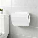 Cat-Proof Toilet Paper Cover, Anti-Dog Toilet Roll Protector Guard. Prevents Pet from Playing & Pulling Tissue Paper, TP Shield for Most Standard Holders - White
