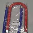 Roastove 24inch Stainless Steel Corrugated Water Heater Connector, 3/4" FIP x 3/4" FIP, Hot and Cold Color Coded, Flexible for Female Iron Water Pipes Fitting, 24" Length (2 Packs)