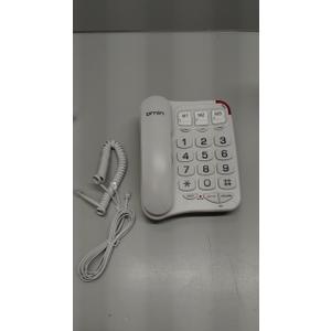 S016+ Big Button Corded Telephone with Speaker, Desk Phone Only (Off-White)