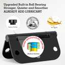 30 Pack Ball Bearing Matte Black Door Hinges 3.5 Inch 5/8" Radius Round Squeak Free Interior 3-1/2"Flat Bifold Standard Bedroom Indoor for Doors 3 " House Home Decor Improvement Accessories Hardware