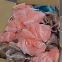 CHENGU 80 Pcs Loofah Bulk Sponge Bath Sponges for Shower, Bath, Body Pouf Mesh Loofah Exfoliating Body Scrubber for Baby, Women, Men, 20g (Plain, Novel Colors)