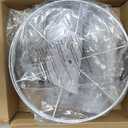 Lamp shades Set of 2,Drum Lampshades 13"x13" x 10" High, Medium Lampshades for Table Lamps Floor Lamps, Natural Linen Hand Crafted, Easy Assembly Required,Gray Lampshade((Spider Fitter)