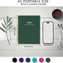 3 x Ymumuda 2026 Planner, Daily Weekly and Monthly PlannerJan 2026 - Dec 2026, 8.4" x 6.3", 2026 Calendar Planner Book with Tabs, Spiral Notebook with Inner Pocket for Office Home School Supplies (L-Deep Green)