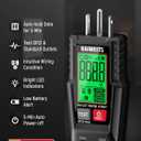 KAIWEETS GFCI Outlet Tester with LCD Display, 3-Prong Receptacle Wiring Detector, Voltage Socket Checker, Auto Hold, Electrical Diagnostic Tool for 120V AC Home Outlets